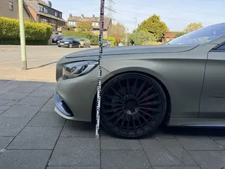 Schadensdokumentation mercedes s coupe frontschaden messlatte